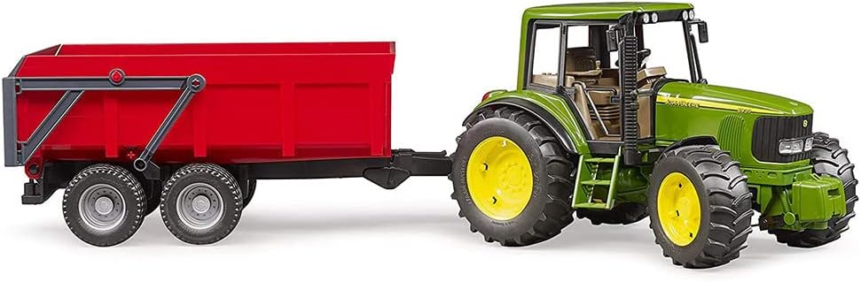 bruder 02057 - John Deere 6920 mit Wannenkippanhänger - 1:16 Bauernhof Landwirtschaft Traktor Trecke