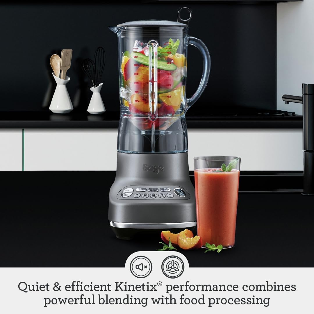Sage Appliances SJE410 the Nutri Juicer, Entsafter, Gebürstetes Edelstahl