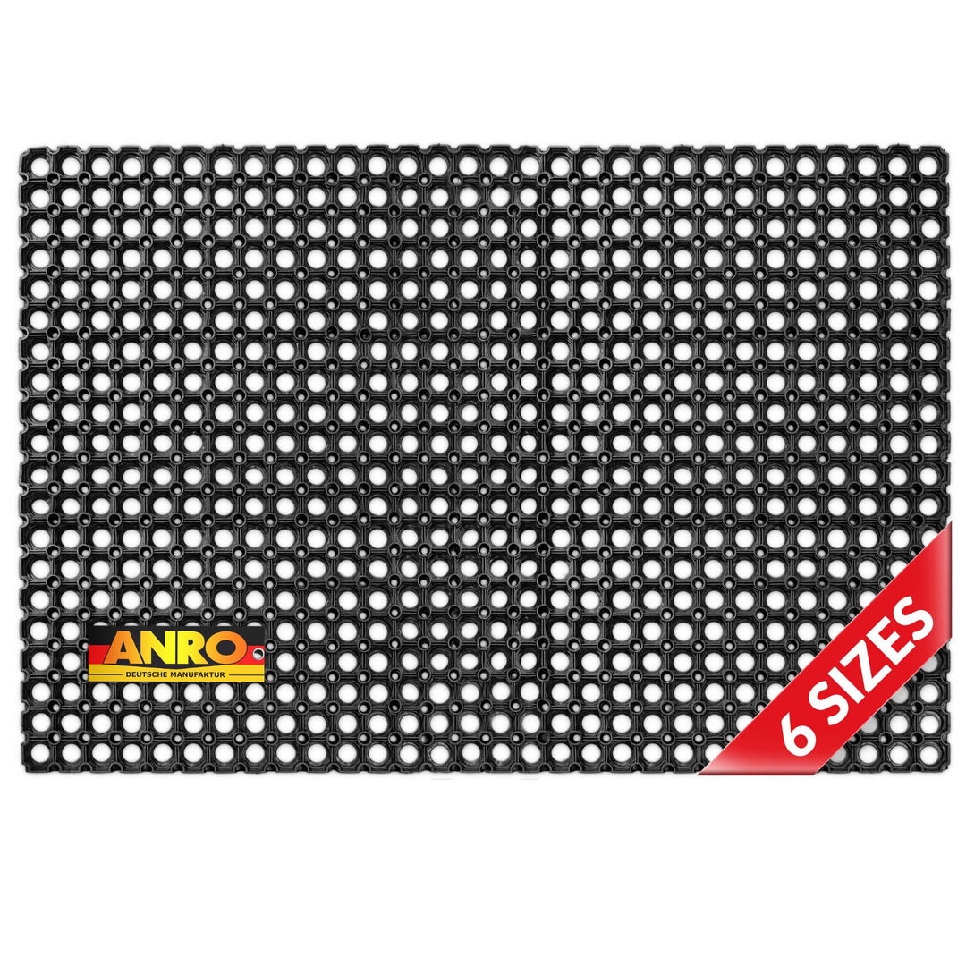 Ringgummimatte Gummimatte Fussmatte Schmutzfangmatte Wabenmatte Lochmuster Ringmatte für Indoor und