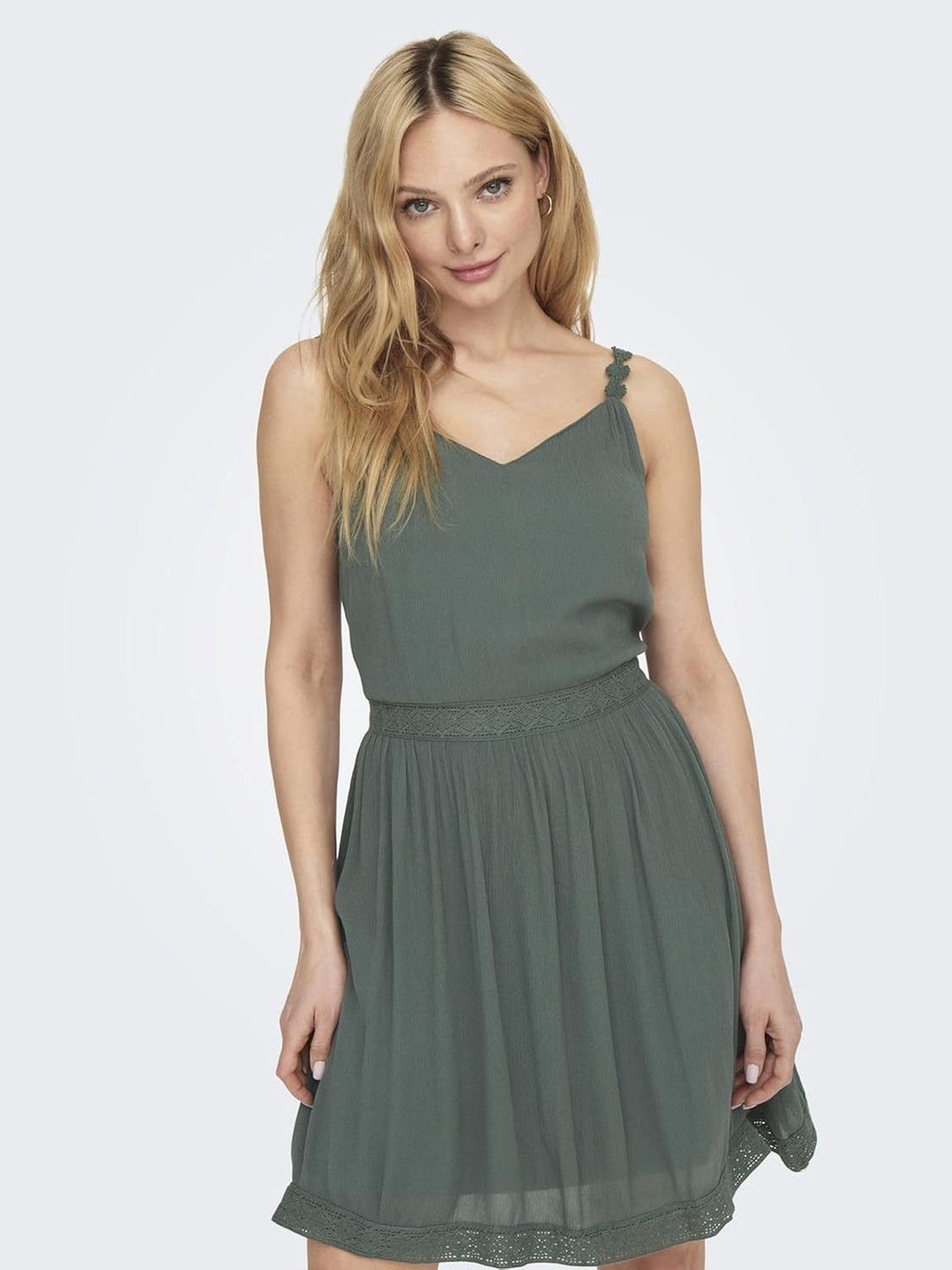 ONLY Female Kleid ONLKARMEN Kurzes Kleid, Balsam Green