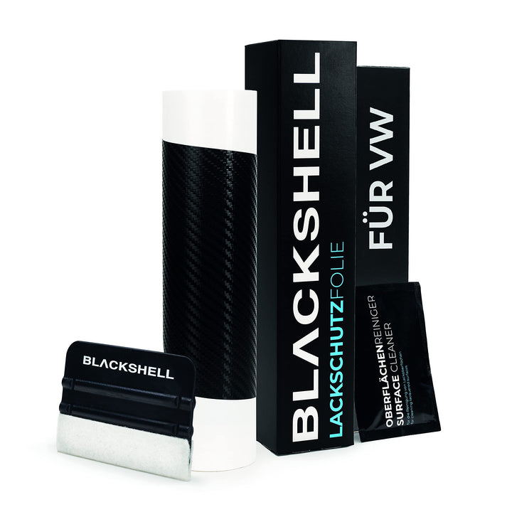 Blackshell® Ladekantenschutz Folie passend für VW Touran | Typ 1T/GP/GP2 | Bj. 2003-2015 Carbon Matt