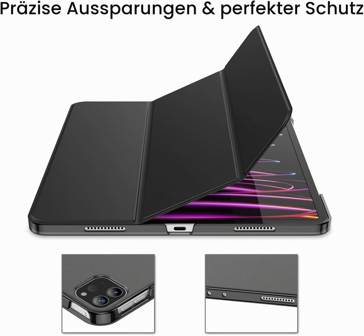 JETech Hülle für iPad Pro 12,9 Zoll (6./5. Generation, Modell 2022/2021), Unterstützung Pencil Aufla