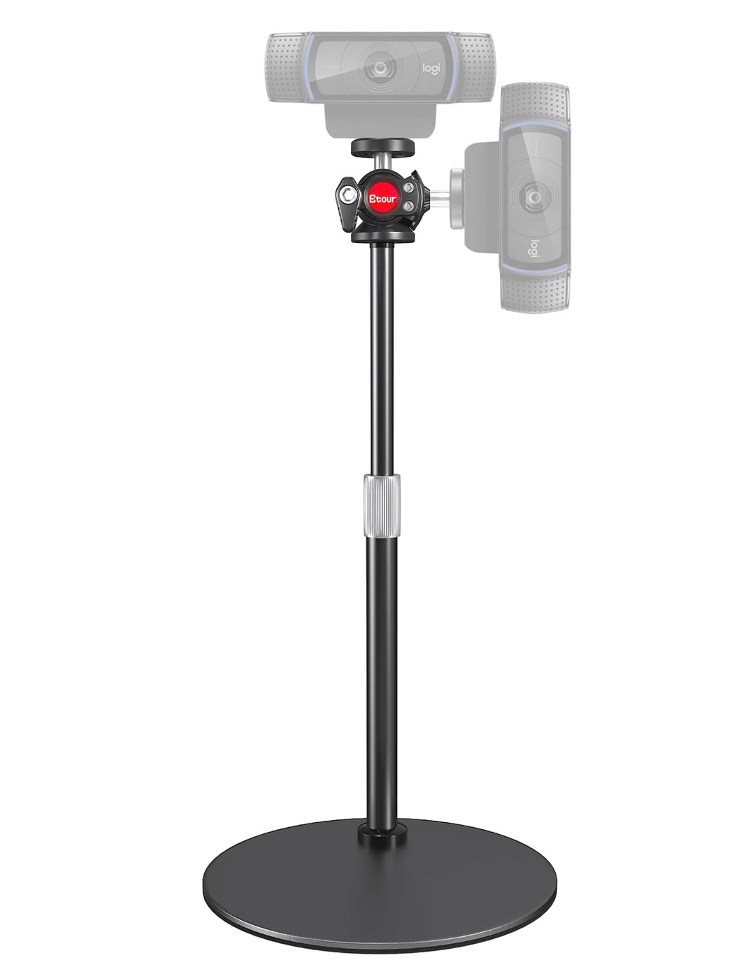 Webcam Ständer Schreibtisch Ständer 360° Kugelkopf Webcam Stativ für Logitech C922 C930e C920 C615 C