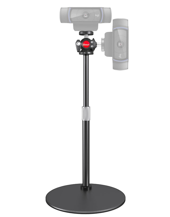 Webcam Ständer Schreibtisch Ständer 360° Kugelkopf Webcam Stativ für Logitech C922 C930e C920 C615 C