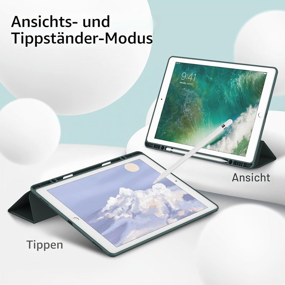JETech Hülle für iPad Pro 12,9 Zoll (Modell 2015/2017, 1./2. Generation) mit Stifthalter, Dünne Tabl