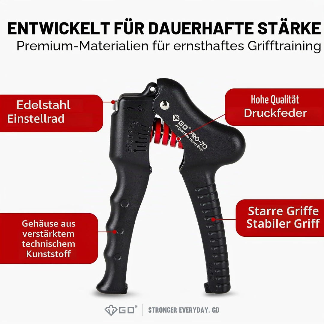 GD GRIP Einstellbare Fingerhantel Hand-Nagelhärtern