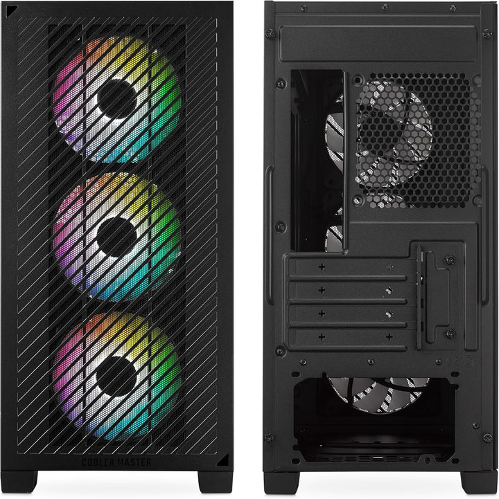 Cooler Master Elite 301 – Mini-Tower (Micro-ATX, ITX), 3 x 120 mm ARGB-Ansauglüfter (1200 U/min), un