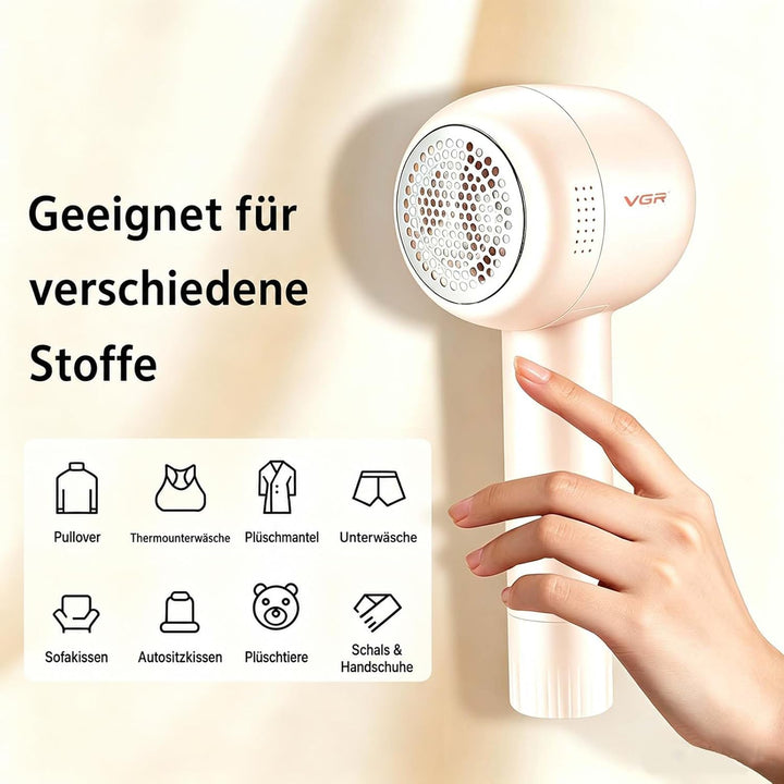 VGR 813 Fusselrasierer Elektrisch Für Kleidung, Fusselrasierer Aufladbar Rosa, Rosa