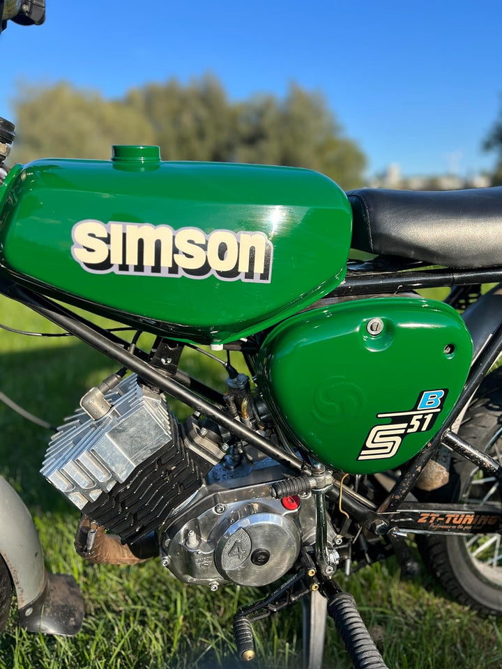 Simson S51 B Retro Wasserschiebebild Abziehbilder Decals Nass Schiebebild DDR IFA