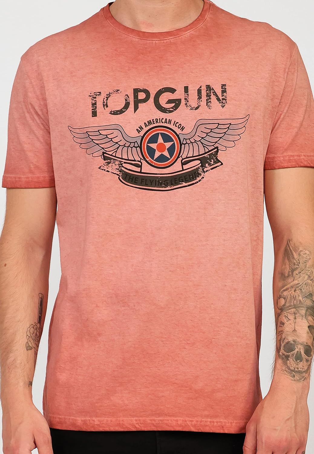Top Gun Herren T-Shirt Construction Tg20191039 Red,XL