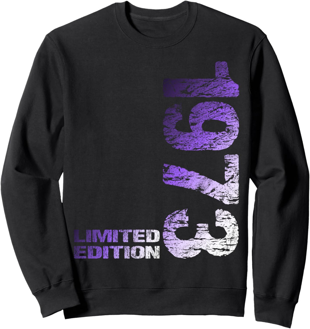 51. Geburtstag 1973 Limited Edition Mann Frau Sweatshirt