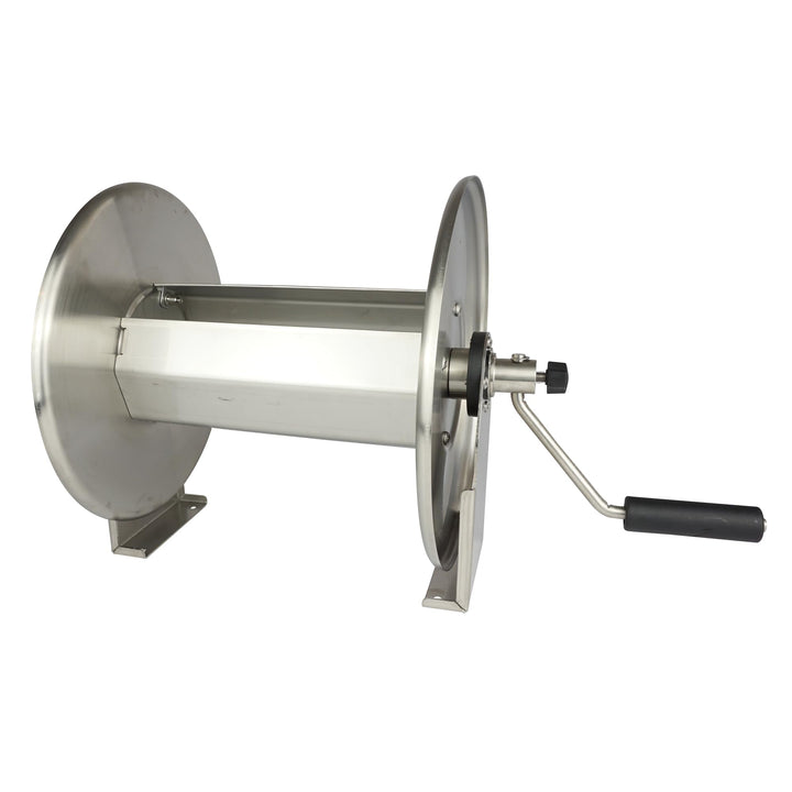 Schlauchtrommel | für Kärcher Kränzle Hochdruckreiniger | bis 400 bar | Edelstahl | 50m Länge | M22x