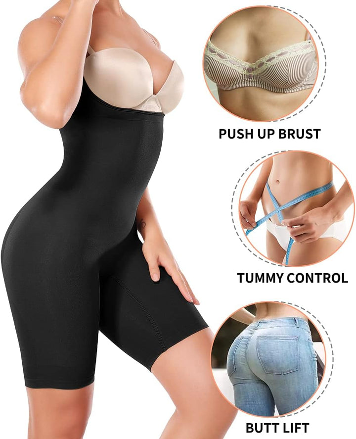 SLIMBELLE Tiefer Ausschnitt Rückenfreier Body Shaper Mit Rückenfreier Klebe BH Verlängerung Für Klei