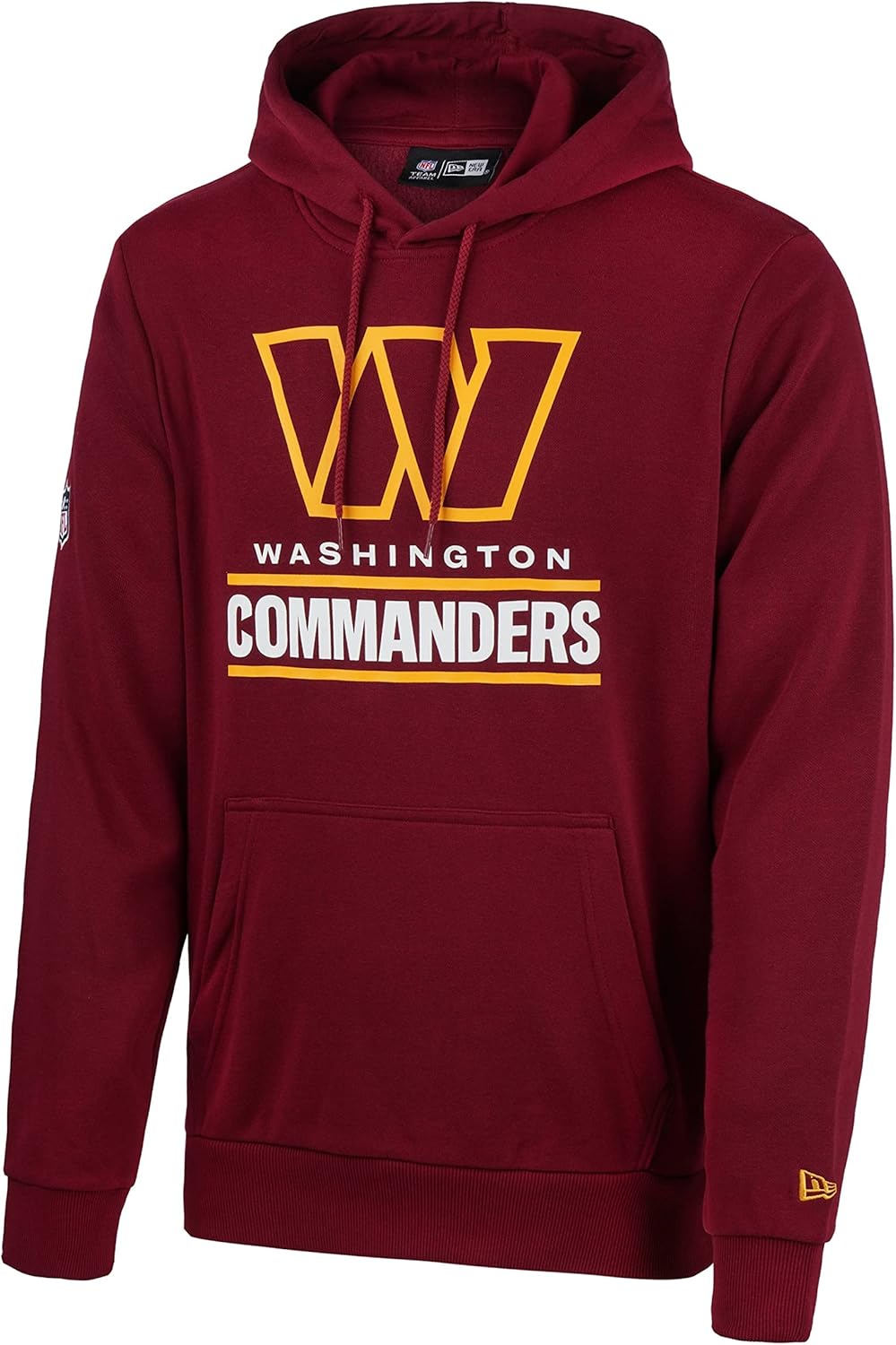 New Era - NFL Washington Commanders Team Logo and Name Hoodie Farbe Weinrot XS Weinrot, XS Weinrot