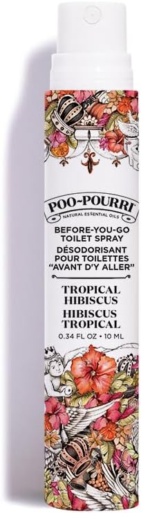 Poo-Pourri Before-You-Go Toilettenspray, Tropischer Hibiskus, Reisegrösse 10 ml, Hibiskus, Aprikose