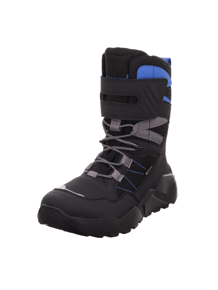 Superfit Jungen Rocket Warm Gefütterte Gore-tex Schneestiefel 31 EU Weit Schwarz Blau 0000, 31 EU We