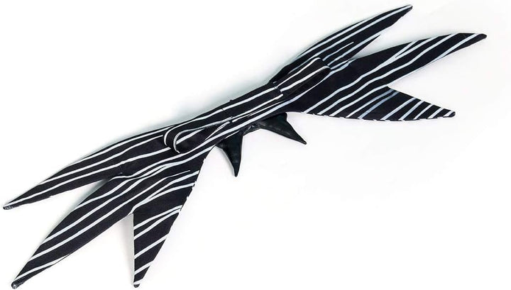NUWIND Jack Skellington Herren Halloween Cosplay Kostüm Gestreifter Anzug mit Hose Fledermaus Fliege