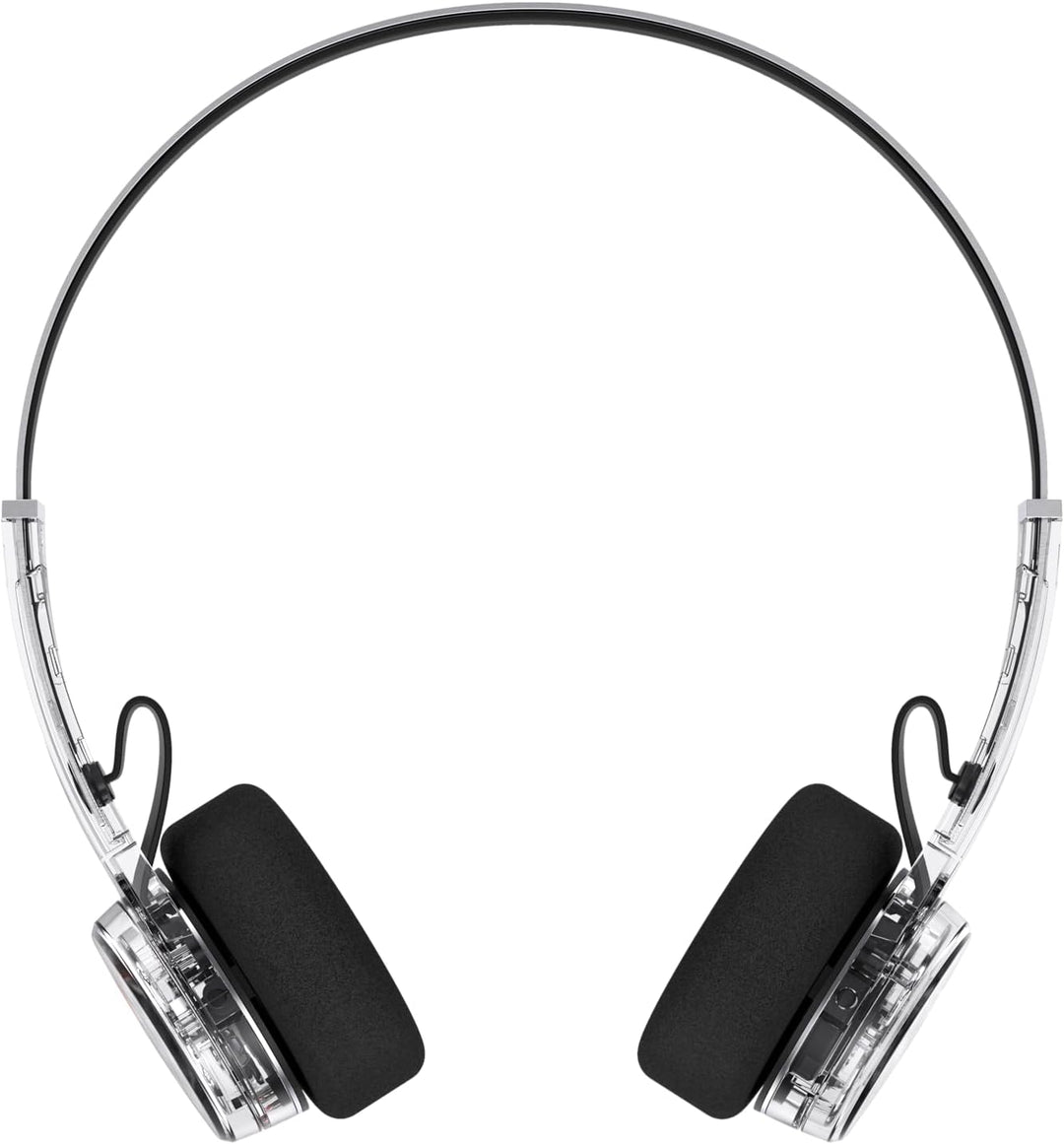 MONDO Freestyle On-Ear Bluetooth Headphones, Transparent, Transparent