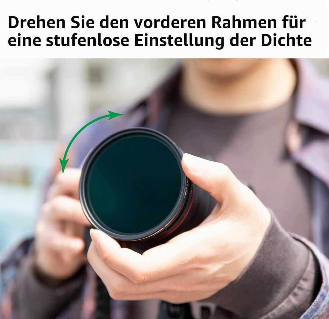 Kenko Variabler Graufilter PRO1D SMART Variable NDX ND3-450 67mm, für Videoaufnahmen, Einstellung de