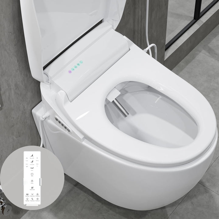 Smart Toilettendeckel mit Selbstreinigende Düse Waschen Vorne Hintere - Bidet Aufsatz für Toilette W