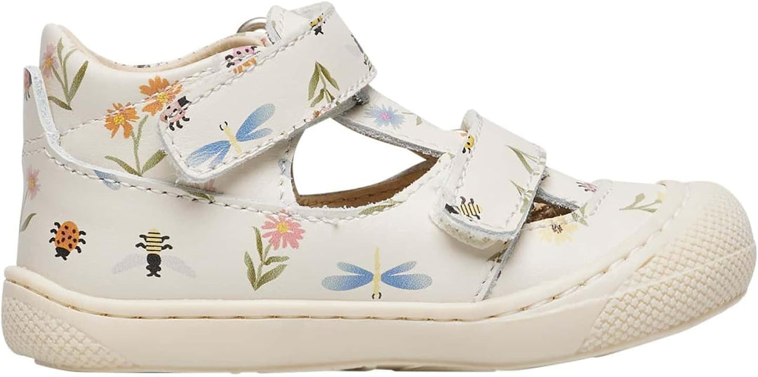 Naturino Halb geschlossene Sandalen, 17 EU Creme Wei&#xDF;