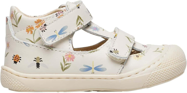 Naturino Halb geschlossene Sandalen, 17 EU Creme Wei&#xDF;