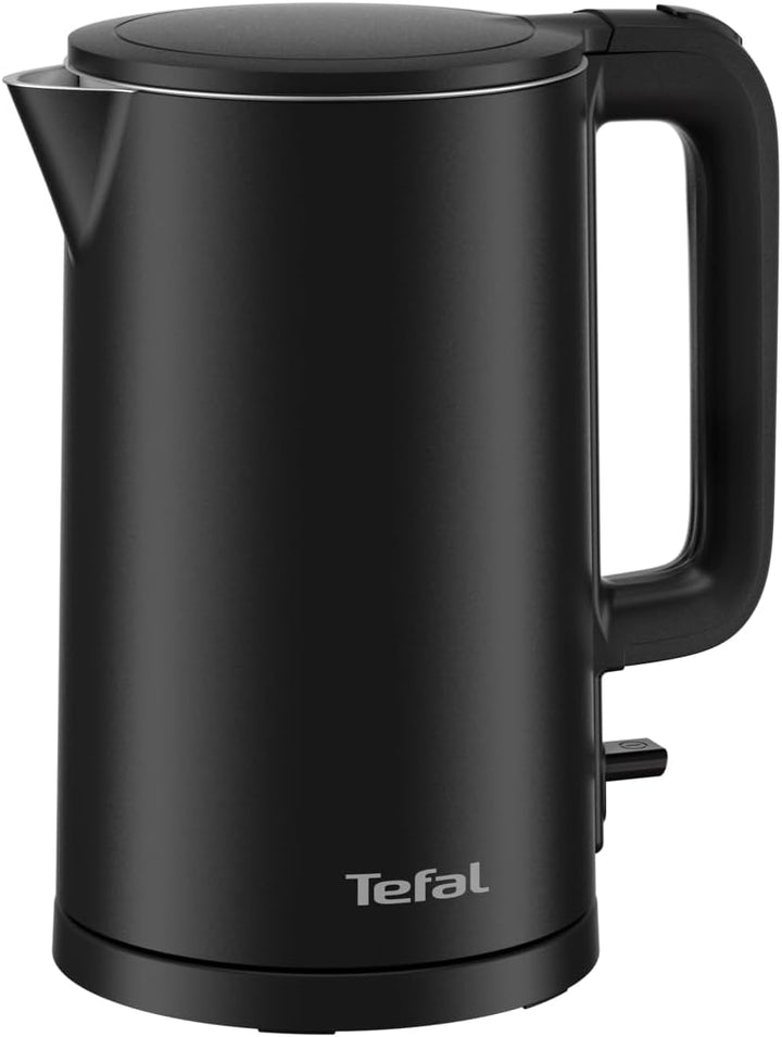 Tefal KO1408E0 Elektrischer Wasserkocher, Thermo Protect, Safe to Touch, 1500 W, Schwarz und Innense