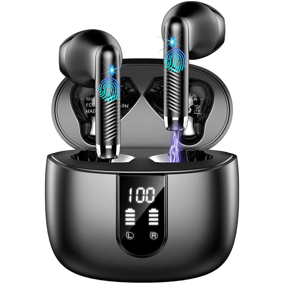 Drsaec Bluetooth 5.4 Kopfhörer, 6D Tiefer Bass In Ear Kopfhörer Kabellos Bluetooth Neu 56 Std Kabell
