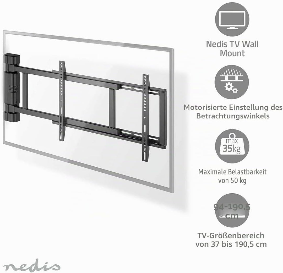 Motorisierte TV-Wandhalterung - 32-75" - maximal unterstützes Bildschirmgewicht: 50 kg - drehbar - M