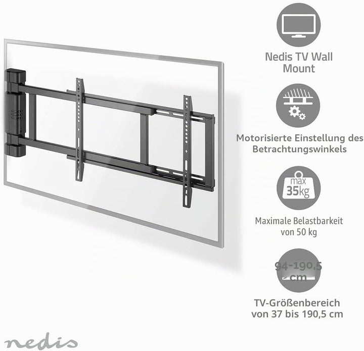 Motorisierte TV-Wandhalterung - 32-75" - maximal unterstützes Bildschirmgewicht: 50 kg - drehbar - M