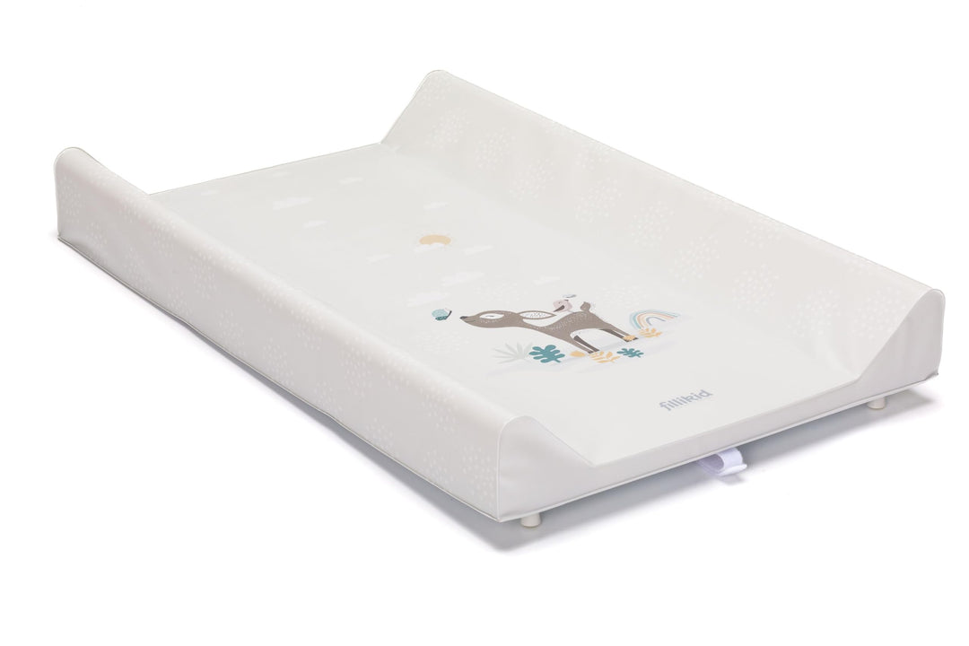 Fillikid Wickelplatte inkl. Wickelauflage Exklusiv | Wickelaufsatz zum Aufsetzen auf Baby- & Kinderb
