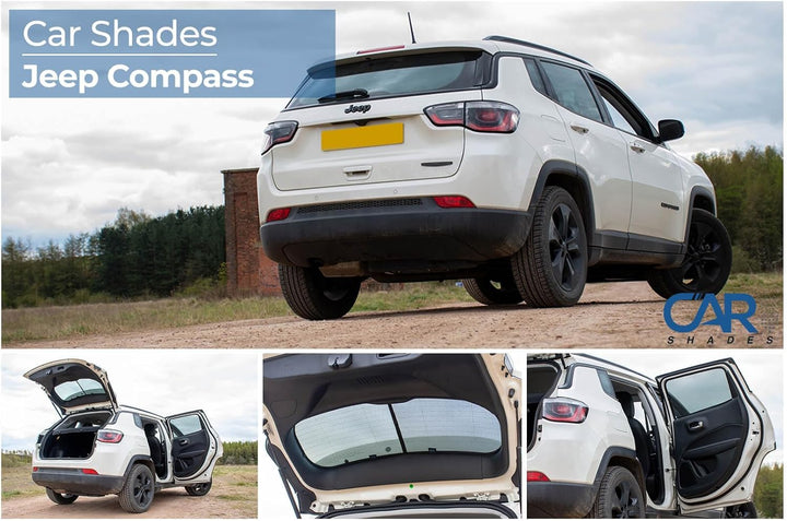 Satz Car Shades kompatibel mit Jeep Compass (MX) 2017- (6-teilig)