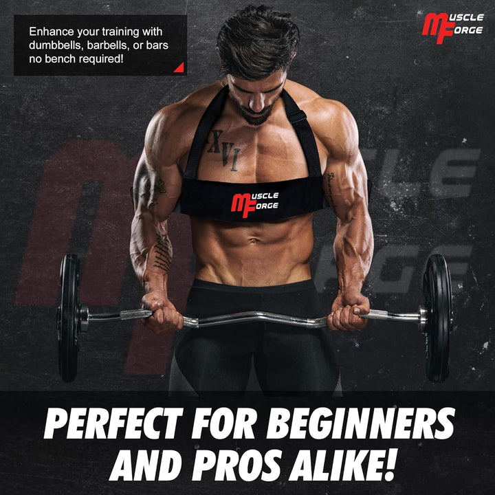 MuscleForge® Bizeps-Trainer Arm Blaster, Bizeps Isolator für eine optimale Isolierung der Bizeps und