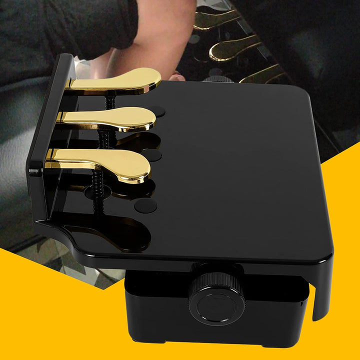 RANZIX Klavier Pedal Extender Bank für Kinder Höhenverstellbar mit 3 Pedale Kinder Klavier Lehren Hi