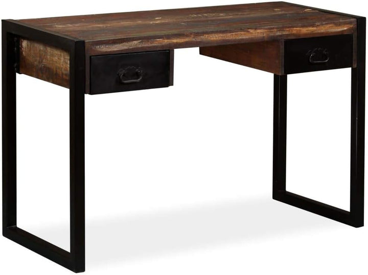 Vintage Schreibtisch mit 2 Schubladen, Computertisch, Schreibpult, Homeoffice, Büro, Arbeitszimmer,