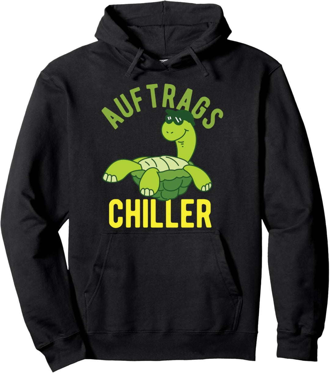 Lustiges Auftrags Chiller Relax Schildkröte Kriechtier cool Pullover Hoodie