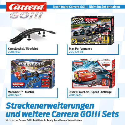 Carrera GO!!! PAW Patrol - Ready Race Rescue Set |2 Slotcars inkl. 2 Handregler mit Turbo-Knopf | In