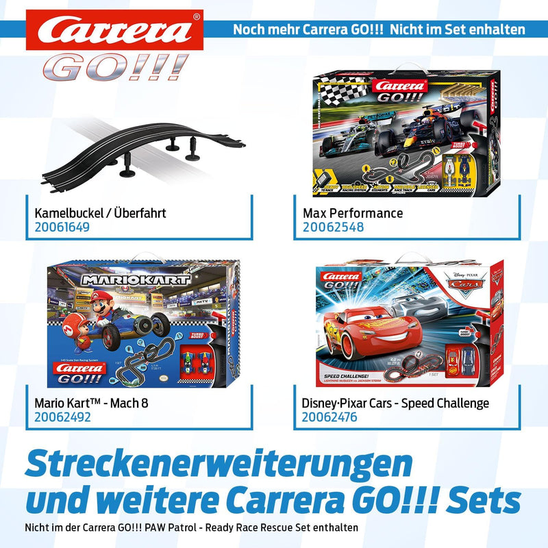 Carrera GO!!! PAW Patrol - Ready Race Rescue Set |2 Slotcars inkl. 2 Handregler mit Turbo-Knopf | In