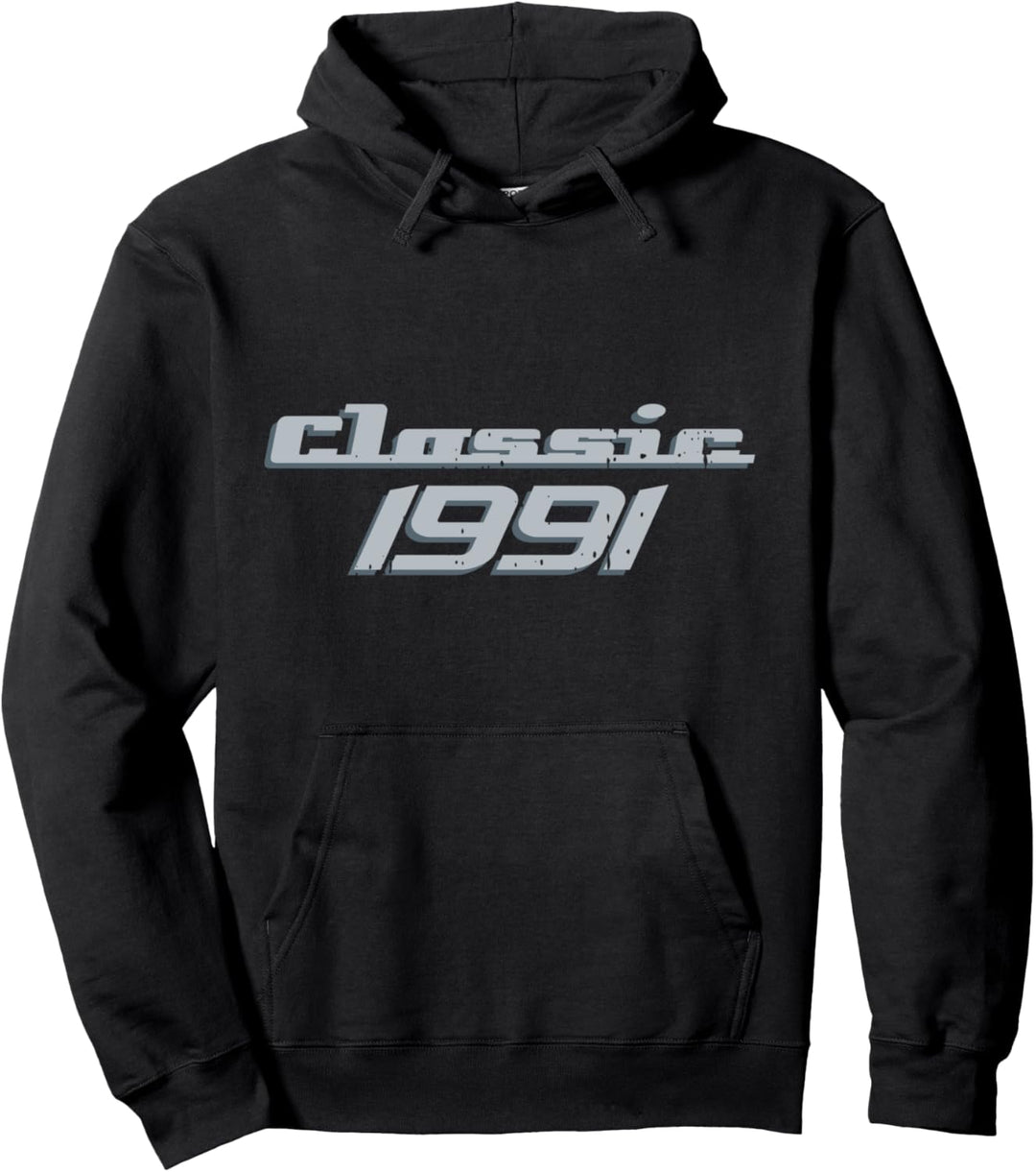 Classic 1991 Retro 30 Years Old 30th Birthday Gift Men Women Pullover Hoodie