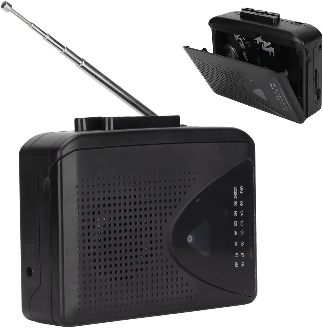 Vikye Tragbarer Kassettenspieler, AM-FM-Radio-Kassettenspieler Im Klassischen Stil, Eingebaute Lauts