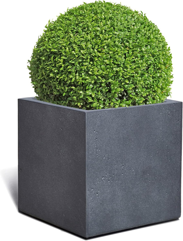 ESCHBACH® Pflanzkübel Cube 30 Blei Grau Quadratisch * 30 x 30 x 30 cm * 10 Jahre Garantie 30x30x30,