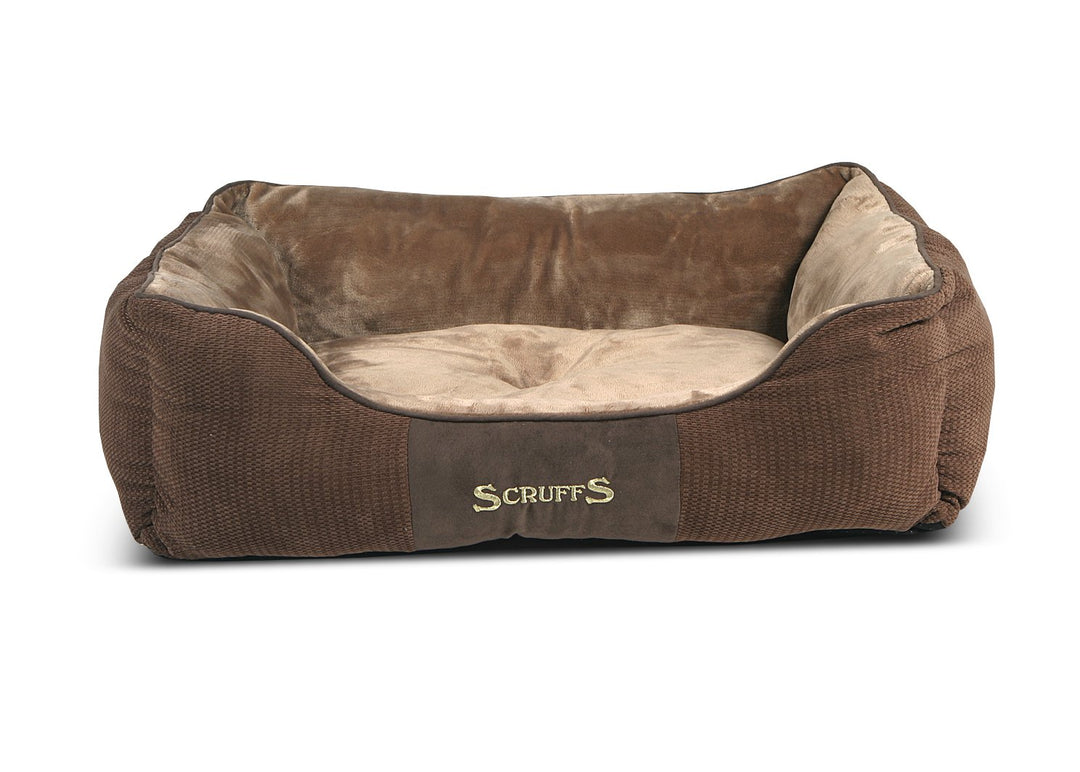 Scruffs 5060319931971 Chester Bed L Choco L 75 x 60 cm Braun, L 75 x 60 cm Braun