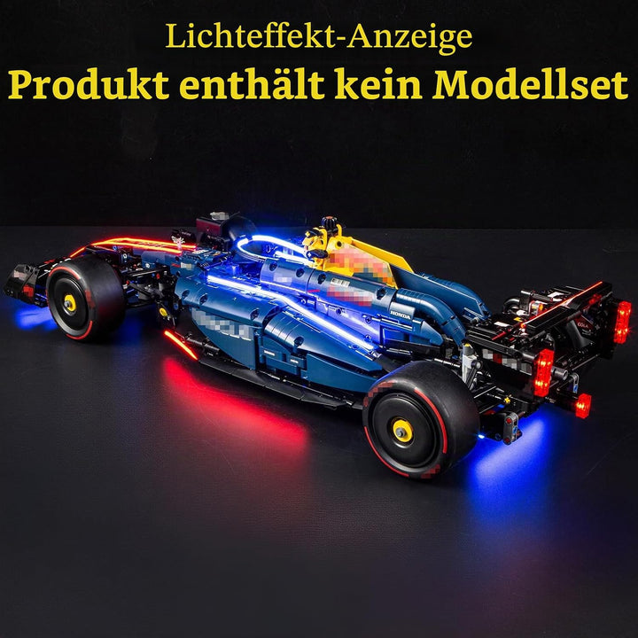 GEAMENT LED Licht-Set Kompatibel mit Lego Oracle Red Bull Racing RB20 F1 Rennauto Technic 42206 Baus