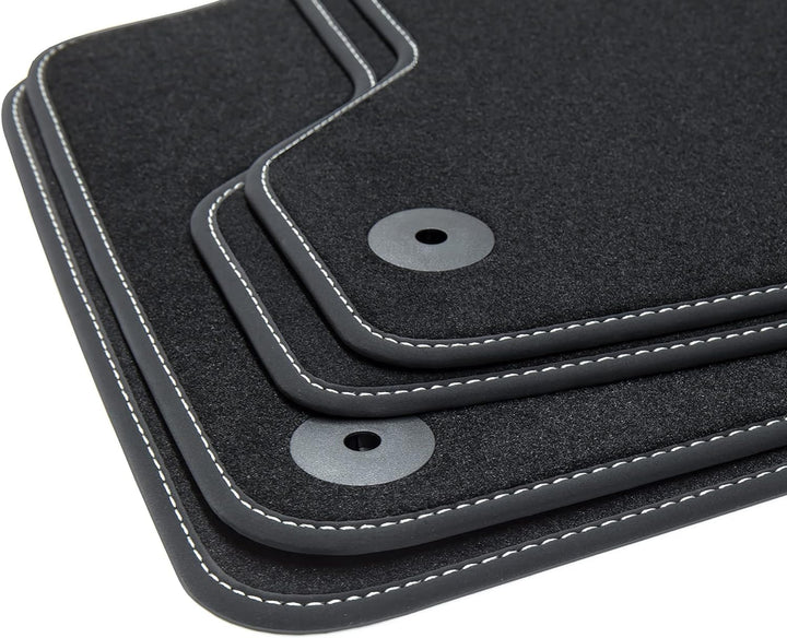 tuning-art V213-FBA Fussmatten Exclusive für VW Sharan 2 Seat Alhambra 2 7N 5 Sitzer 2010-2022 Silbe