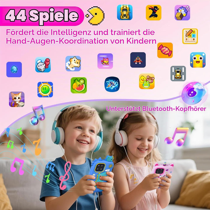 Kinder Handy Smartphone, Kleinkind Einhorn Telefon Spielzeug für 3-8 Jahre alte Mädchen, Kinder Hand