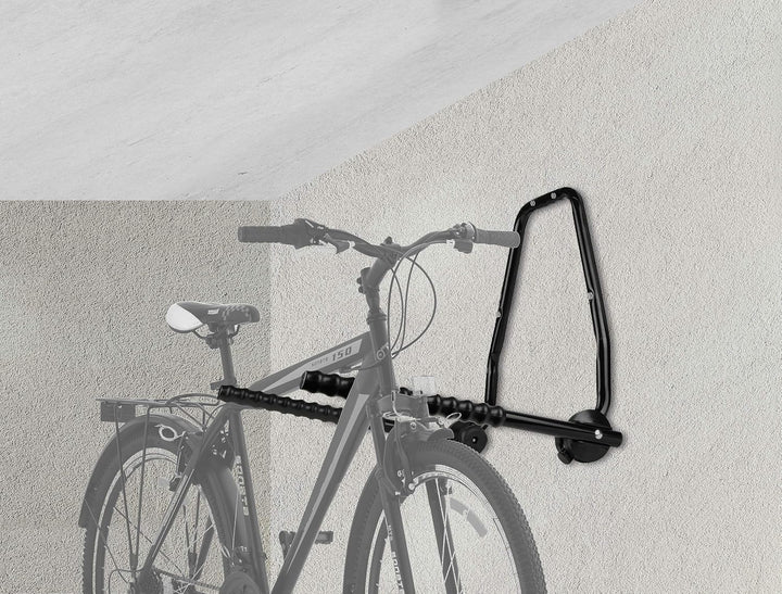 Eufab 16404 Garagen-Wandhalter 3 Fahrräder, (B x H) 550 mm x 550 mm Wandhalter für 3 Fahrräder, Wand