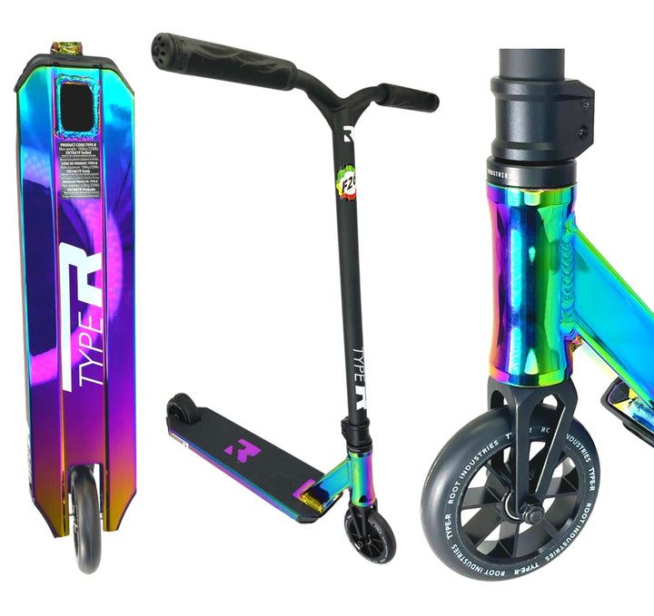 Root Industries Type R Stunt-Scooter H=82,5cm Oilslick Rainbow neochrome, Oilslick Rainbow neochrome