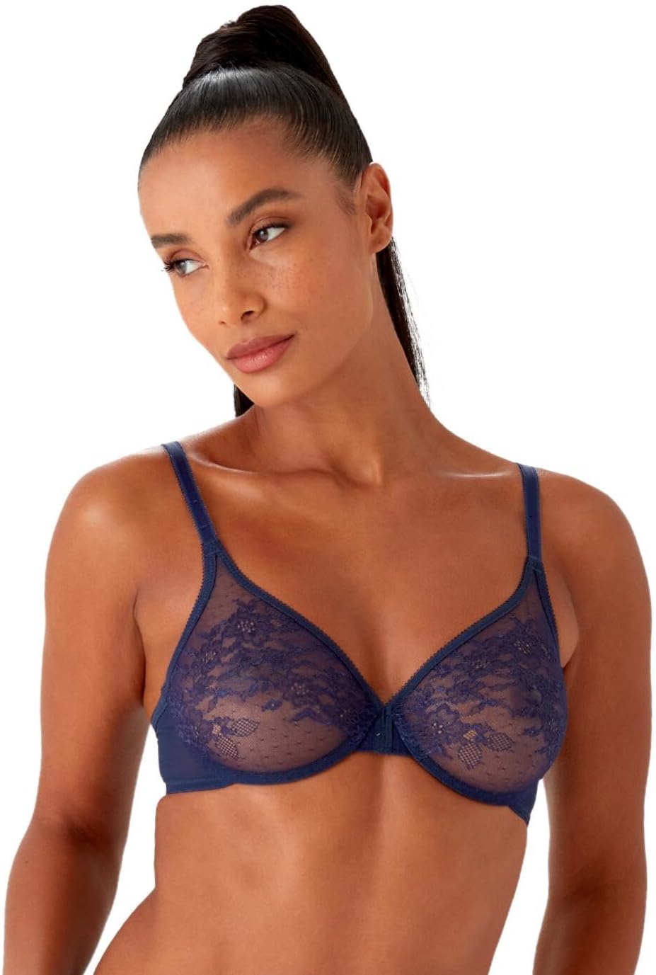 Gossard Damen BH Glossies Sheer Bra 65B Eclipse, 65B Eclipse