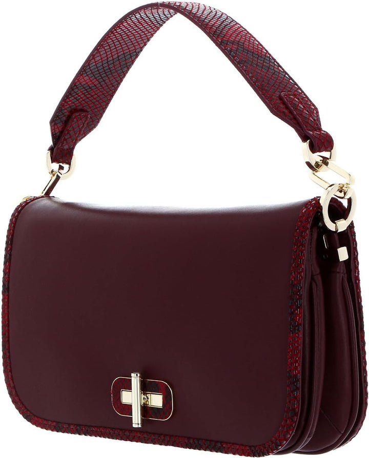 Tommy Hilfiger Leather Statement Crossover Bag Burgundy