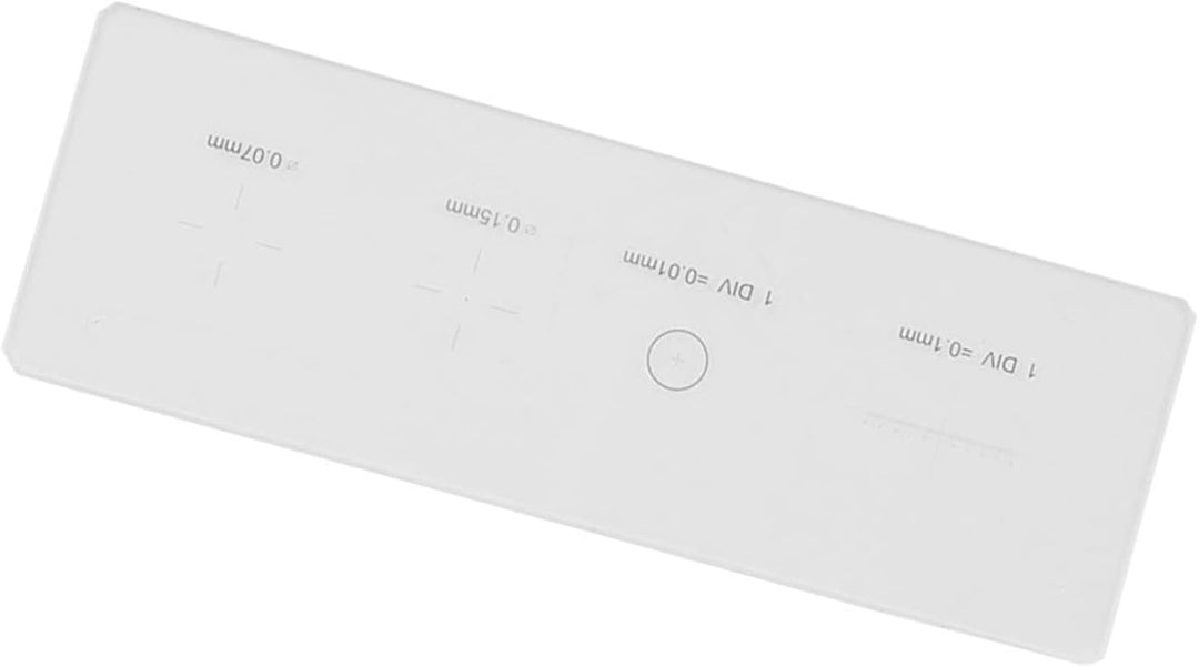 Oumefar DIV 0,01 mm K9 Mikroskop Objektiv Mikrometer Absehen Kalibrierung Objektträger Lineal Glasti
